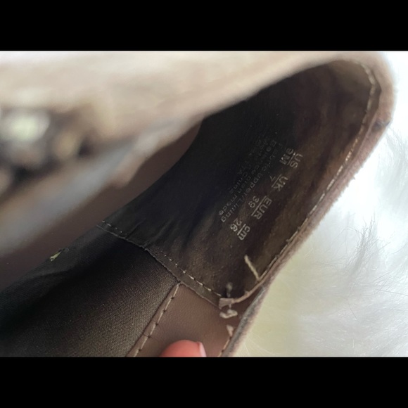 Gently used cowboy ankle booties with fringes - Picture 4 of 5